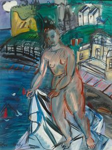 Bather at Sainte-Adresse. Creator: Raoul Dufy