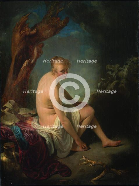 Bather, ca 1662-1665. Creator: Dou, Gerard (Gerrit) (1613-1675).