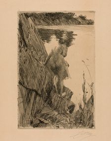 Bather (Evening) III, 1896. Creator: Anders Leonard Zorn