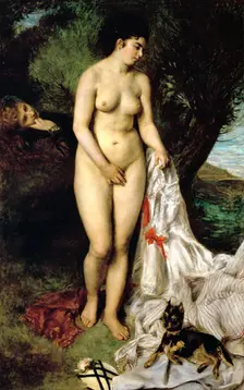 Bather ('La Baigneuse au griffon'), 1870. Artist: Pierre-Auguste Renoir