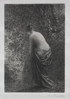 Bather Standing, 1879. Creator: Henri Fantin-Latour (French, 1836-1904)