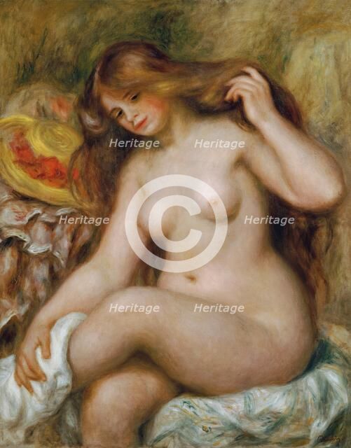 Bather with Blonde, Loose Hair, c. 1903. Creator: Renoir, Pierre Auguste (1841-1919).