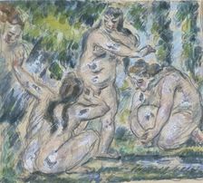 Bathers 1875-77. Artist: Paul Cezanne