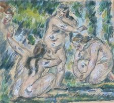 Bathers 1875-77. Creator: Paul Cezanne