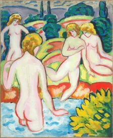 Bathers with Trees, 1910