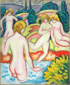 Bathers with Trees, 1910