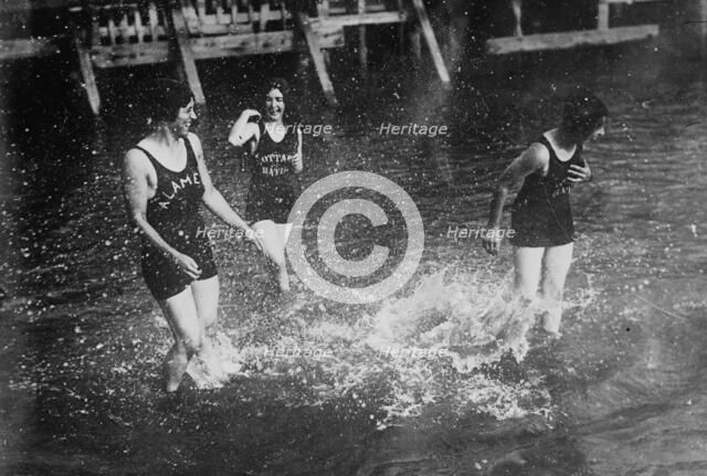 Bathers at Alameda, between c1910 and c1915. Creator: Bain News Service.