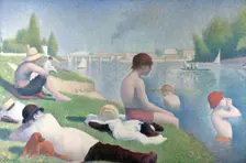 Bathers at Asnières (Baigneurs à Asnières), 1884. Artist: Seurat, George Pierre (1859-1891)