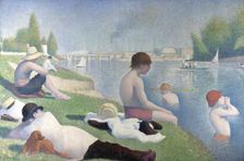 Bathers at Asnières (Baigneurs à Asnières), 1884. Artist: Seurat, George Pierre (1859-1891)