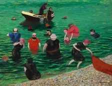 Bathers at Étretat, 1899. Creator: Vallotton, Felix Edouard (1865-1925)