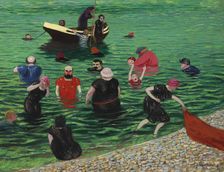 Bathers at Étretat, 1899. Creator: Vallotton, Felix Edouard (1865-1925)