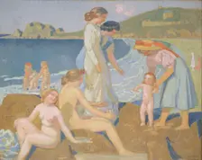 Bathers at Perros Guirec. Artist: Denis, Maurice (1870-1943)