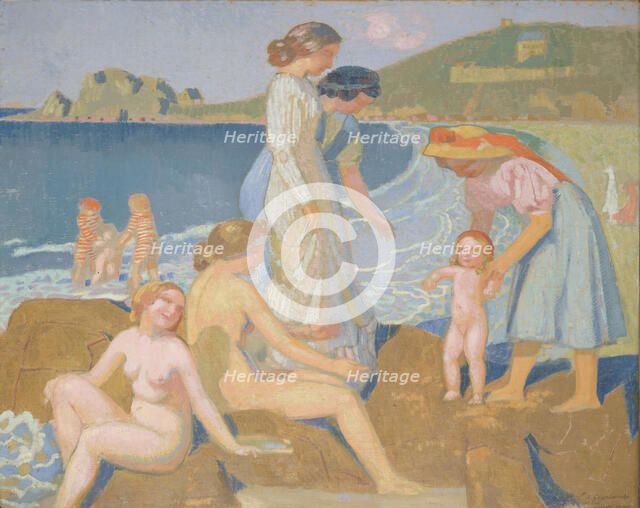 Bathers at Perros Guirec. Artist: Denis, Maurice (1870-1943)