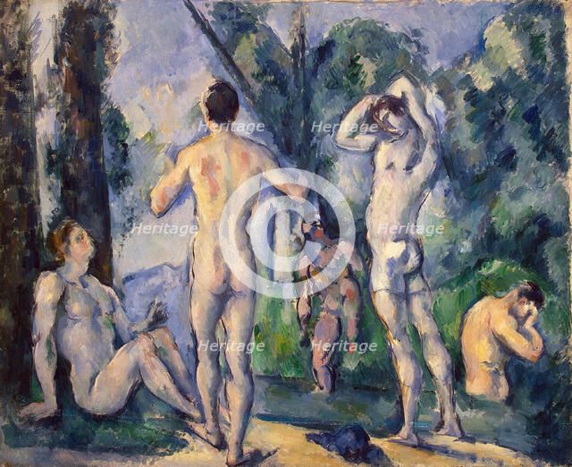 Bathers, c. 1890. Artist: Cézanne, Paul (1839-1906)
