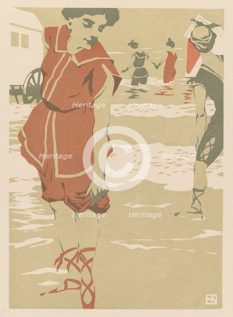 Bathers, c. 1900. Creator: Hans von Newmann (German, 1873-1957).