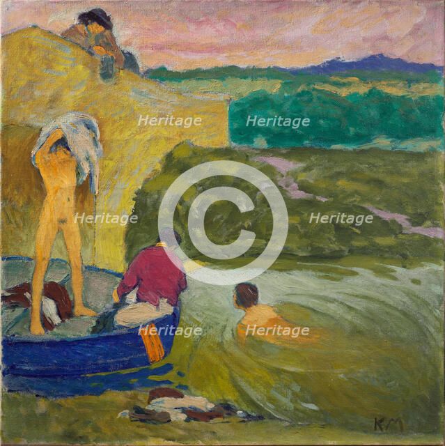 Bathers, c. 1911. Creator: Moser, Koloman (1868-1918).
