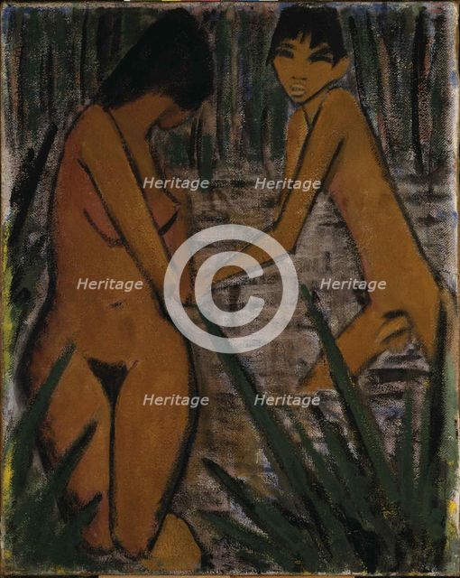 Bathers, c. 1920. Creator: Mueller, Otto (1874-1930).
