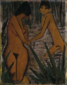 Bathers, c. 1920. Creator: Mueller, Otto (1874-1930)