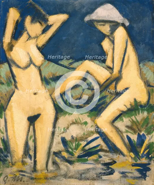 Bathers, c1920. Creator: Otto Mueller.