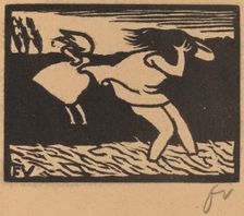 Bathers Caught in a Storm (Les baigneuses surprises par l'orage), 1893. Creator: Félix Vallotton
