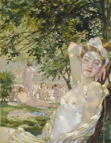 Bathers in the Sun, 1930. Artist: Konstantin Somov