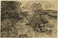 Bathers in a Brook, n.d. Creator: Rodolphe Bresdin