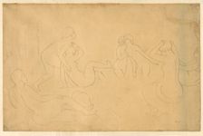 Bathers in a Forest, 1895/97. Creator: Pierre-Auguste Renoir