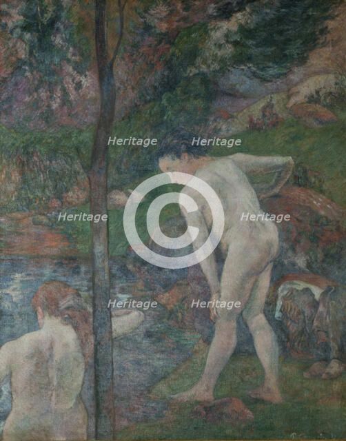 Bathers in Brittany (Two bathers), 1887. Creator: Gauguin, Paul Eugéne Henri (1848-1903).