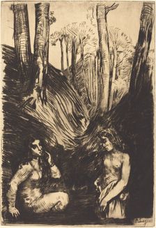 Bathers (Les baigneuses). Creator: Alphonse Legros