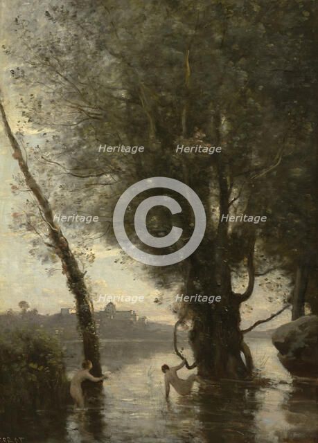 Bathers Of The Borromean Isles, c1865-70. Creator: Jean-Baptiste-Camille Corot.