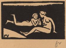 Bathers on the Grass (Baigneuses étendues sur l'herbe), 1893. Creator: Félix Vallotton