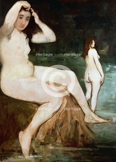 Bathers on the Seine, 1874-1876. Creator: Manet, Édouard (1832-1883).
