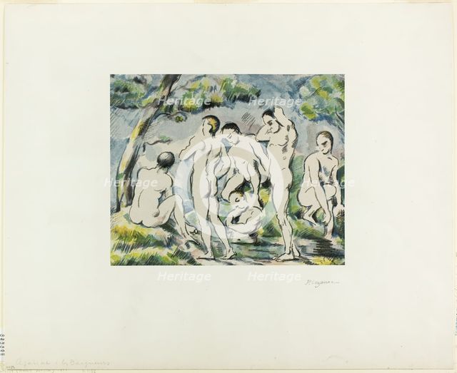 Bathers, published 1897. Creator: Paul Cezanne.