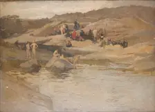 Bathing 1904. Creator: George Murray