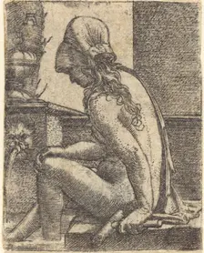 Bathing Woman, c. 1520/1530. Creator: Albrecht Altdorfer