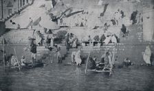 Bathing at Benares 1924