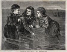 Bathing at Long Branch, - "Oh, Aint it Cold!", 1871. Creator: Winslow Homer (American, 1836-1910)