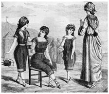 Bathing dress, 1885 (1956)