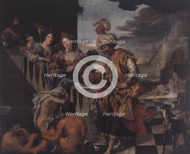 Bathing in an Oriental Harbour, 1584-1625. Creator: Pieter Isaacsz.