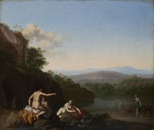 Bathing nymphs, 1630-1684. Creator: Daniel Vertangen