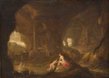 Bathing Nymphs in a Landscape, 1609-1795. Creator: Cornelis van Poelenburch