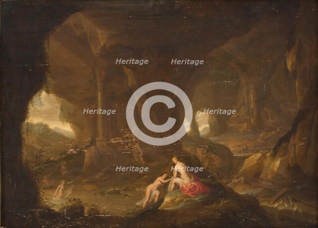 Bathing Nymphs in a Landscape, 1609-1795. Creator: Cornelis van Poelenburch.