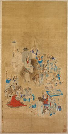 Bathing of the Buddha Festival, Qing dynasty, 1833. Creator: Hua Ziyou