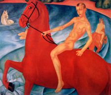 Bathing of the Red Horse 1912. Artist: Kuz'ma Petrov-Vodkin