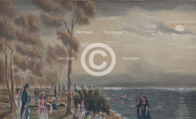 Bathing Party, 1870s. Creator: William P. Chappel.