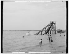Bathing place, Bois Blanc Island, Ontario, c1903. Creator: Unknown