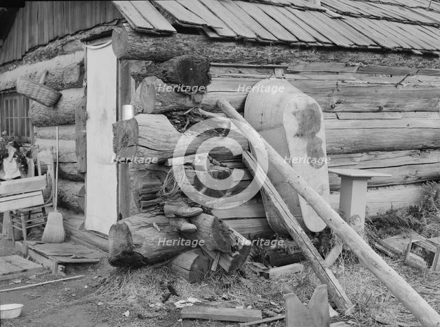 Bathrooms are scarce, farm of ex mill-worker, Bonner County, Idaho, 1939. Creator: Dorothea Lange.