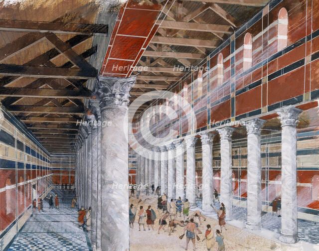 Baths basilica, Wroxeter Roman City, c1st-3rd century, (1990-2010). Artist: Ivan Lapper.