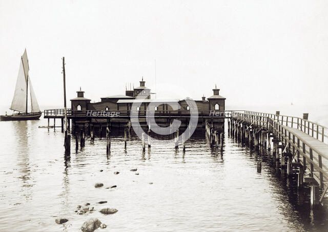 Baths in Öresund, Landskrona, Sweden, 1900. Artist: Unknown