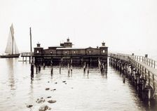 Baths in Öresund, Landskrona, Sweden, 1900. Creator: Unknown